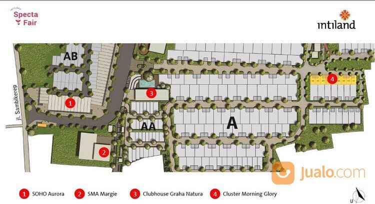 Rumah Graha Natura Surabaya barat cluster Morning Glory MURAH PROMO