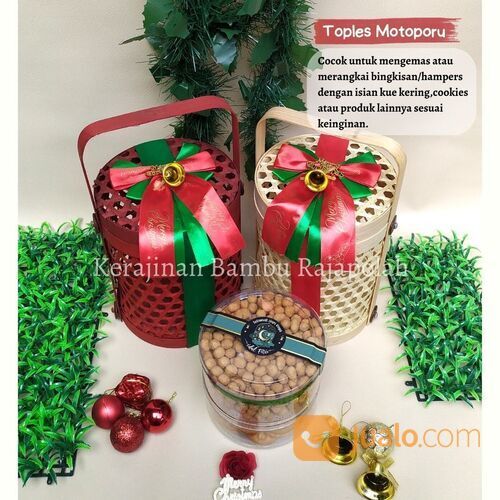 Toples motoporu isian 3 toples/Rantang toples kue kering/Toples snack