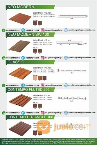 List Atas Duma Panel ( 3 meter ) / List Profil Plafon WPC