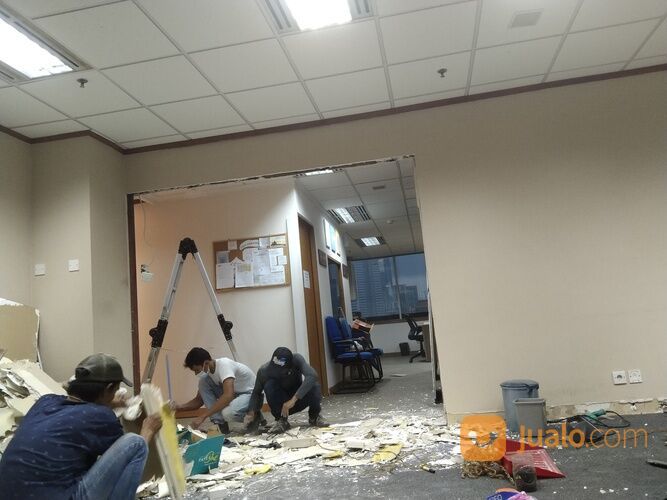 Jasa Bongkar Pasang Plafon Partisi Gypsum Standarisasi Sewa