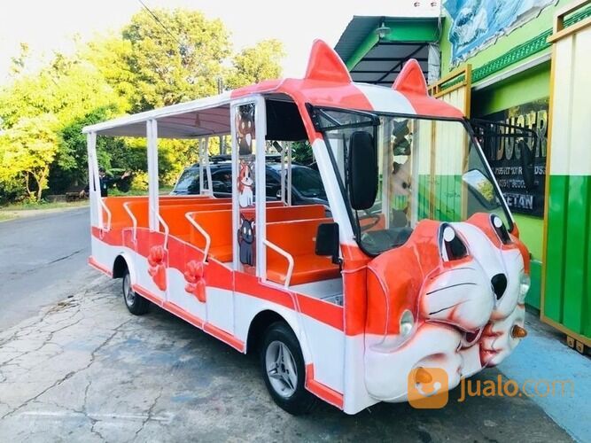 kereta mini wisata odong mobil karakter dolpin
