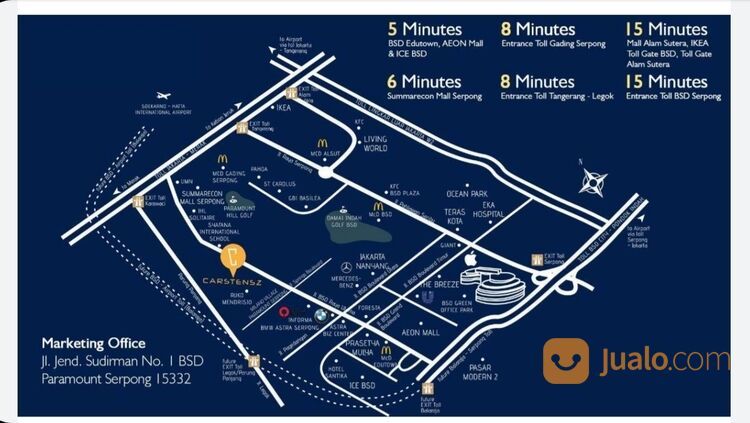 Apartemen Carstensz Gading serpong BSD 2 bedroom by JHL Hotel