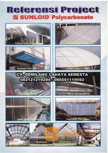 Sunloid ( 3,6 M ) / Atap Transparan / Atap Polycarbonate Corrugated