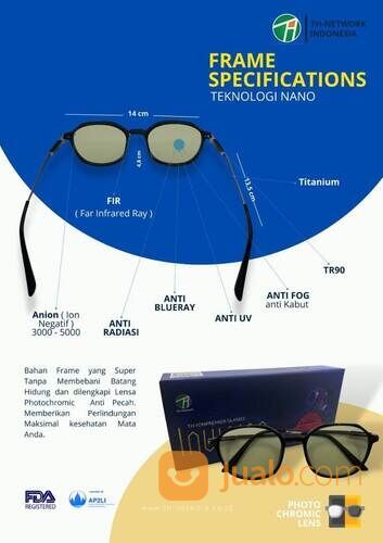 WA : 0895-0766-4080, Kacamata Anti Radiasi Photocromic ,Blitar Griya Jelita Kirani