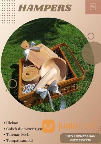 Hampers Peralatan Dapur Bahan Kayu/ Hampers Alat Masak /Hadiah Set- KOTAK COKLAT