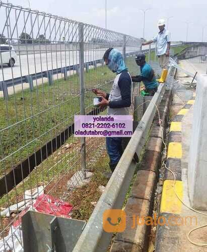 Pagar brc tinggi 190cm x Dia8mm x P240cm hot diep galvaniz