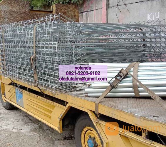 Pagar brc tinggi 190cm x Dia8mm x P240cm hot diep galvaniz
