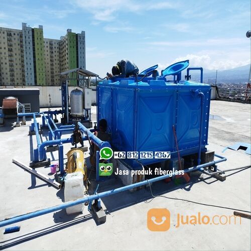 Tangki air panel / Rooftank / Toren air fiberglass 4000lt/4m3