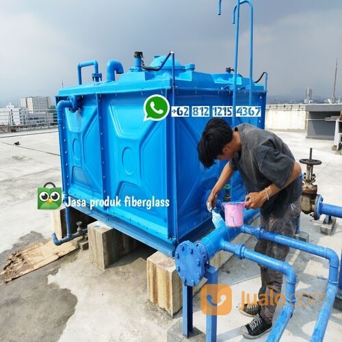 Tangki air panel / Rooftank / Toren air fiberglass 4000lt/4m3