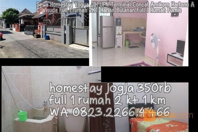 Sewa Homestay Yogya JIH UPN Terminal Concat Amikom Hartono AC Wisuda Full 1 rumah 2KT Harian Bulanan