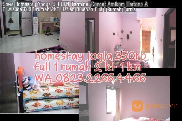 Sewa Homestay Yogya JIH UPN Terminal Concat Amikom Hartono AC Wisuda Full 1 rumah 2KT Harian Bulanan