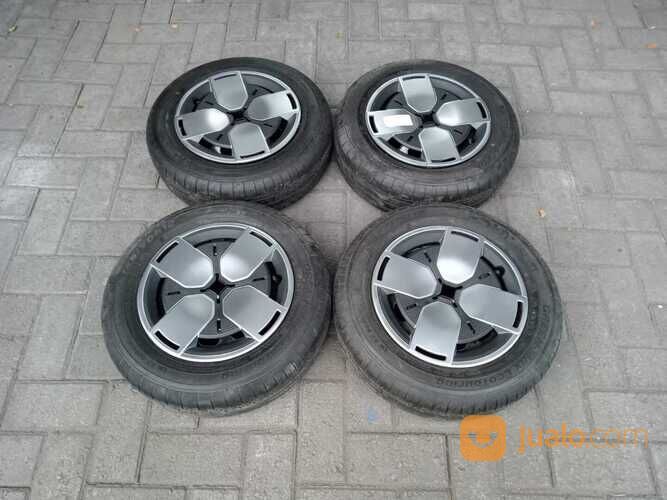 VELG MOBIL BEKAS MURAH KALENG WULING AIR EV RING 12 PCD 4x100 + BAN SURABAYA
