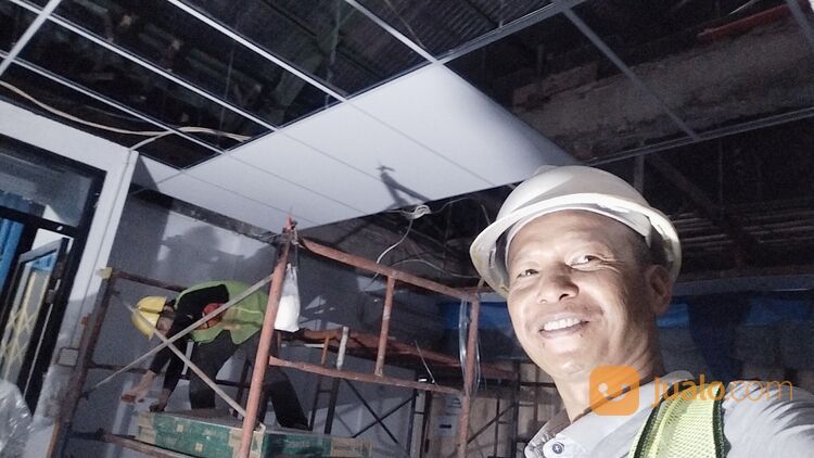 Harga Pasang Plafon Gyptile modul 60 x120, Terbaru ( Bahan + Upah )