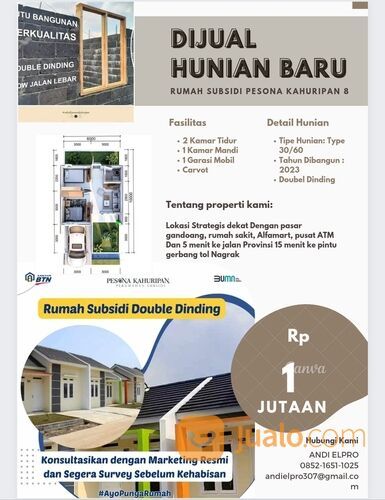 Rumah Subsidi pesona Kahuripan 8