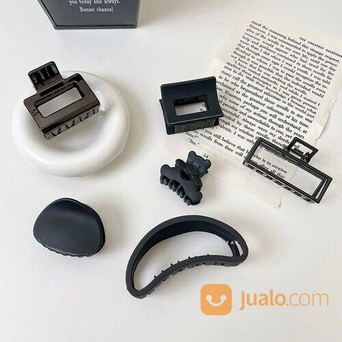 Jepitan Rambut Hitam Jedai Rambut Black Series Jepit Rambut Wanita