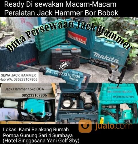 Sewa Jack Hammer Surabaya, sewa Bor drill Bobok Beton Surabaya