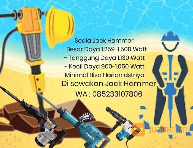 Sewa Jack Hammer Surabaya, sewa Bor drill Bobok Beton Surabaya
