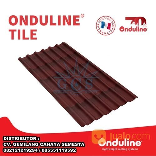 Onduline Tile - Red 3D / Atap Bitumen / Genteng Aspal