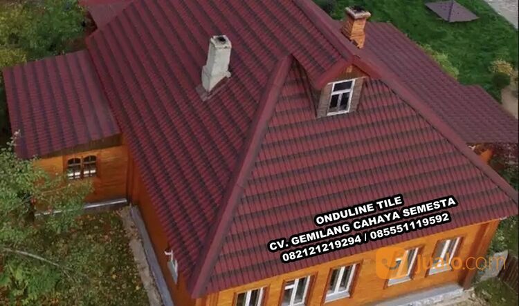 Onduline Tile - Red 3D / Atap Bitumen / Genteng Aspal