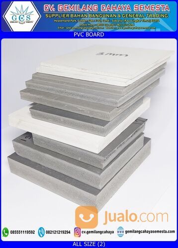 PVC Foam Board 10 mm (1220 mm x 2440 mm ) / Panel Dinding - Plafon PVC