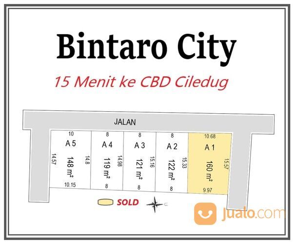 Kavling Tanah Murah 6 Menit Pasar Lembang - Ciledug