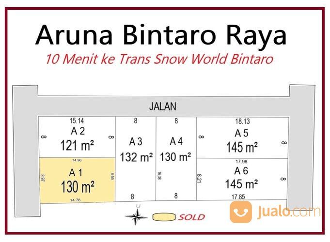 Dekat Stasiun Jurang Mangu, Kavling Perumahan Terima SHM