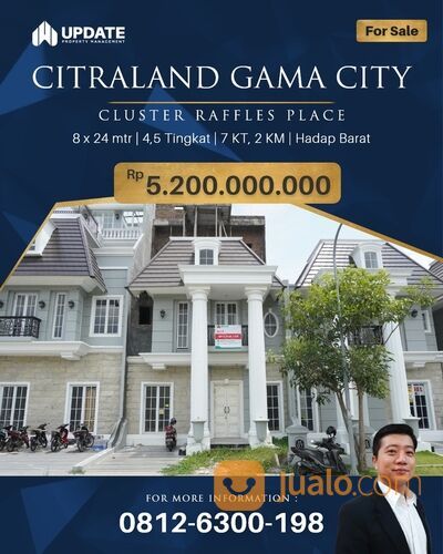 CITRALAND GAMA CITY MEDAN CLUSTER RAFFLES PLACE MEGAH DAN LUAS