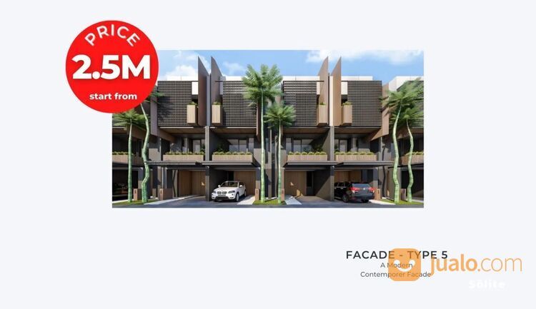 Taman Permata Buana Townhouse 5x12 3 Lantai 4 Kamar unit terbatas