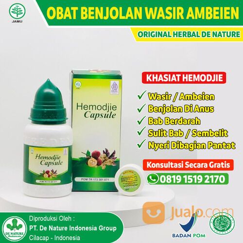 HEMODJIE SALWA MENGATASI AMBEIEN STADIUM 4 HERBAL ALAMI EKSTRAK DAUN UNGU