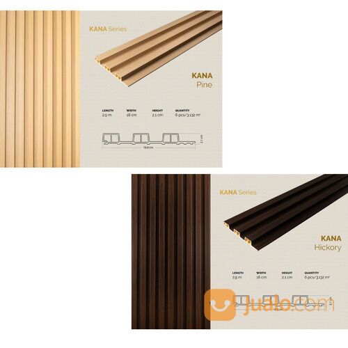 WPC Wall Panel Dinding Gaia Kana Series Motif Kayu