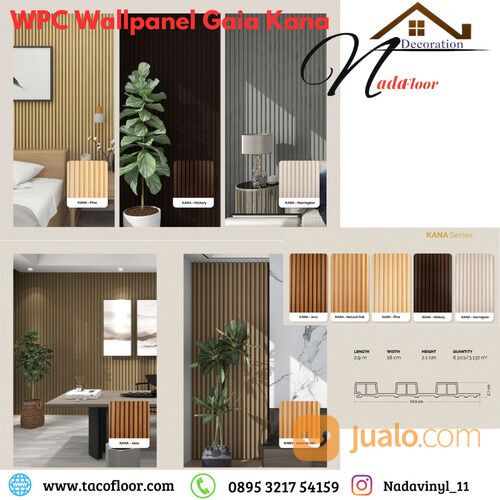 WPC Wall Panel Dinding Gaia Kana Series Motif Kayu