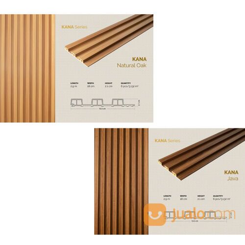WPC Wall Panel Dinding Gaia Kana Series Motif Kayu
