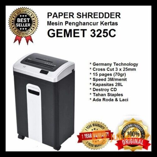 Mesin Penghancur Kertas Gemet 325 -- Hubungi Winda