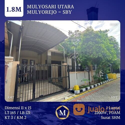 Rumah Mulyosari Utara Dekat UNAIR ITS Univ. Widya Kartika East Cost Pakuwon City Kalisari