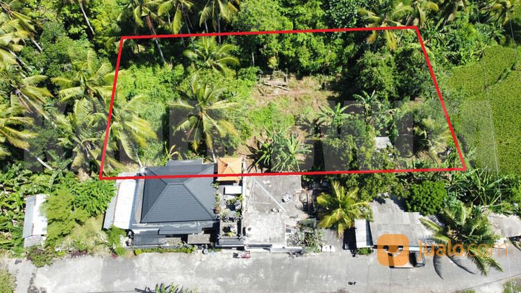 Sewa tanah view sawah sungai ubud