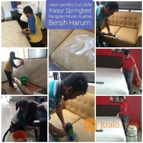 Hp/Wa_081_665_8865 jasa cuci sofa springbed tlk pucung bekasi utara garansi murah bersih