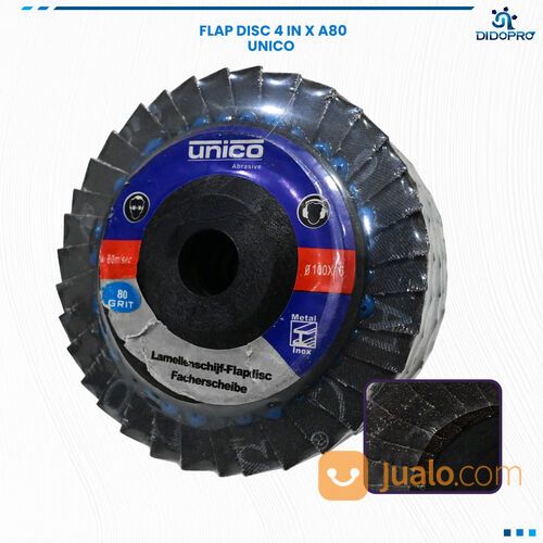 Flap Disc / Amplas Tumpuk 4" / Mata Gerinda Poles Besi Kayu Grit 80