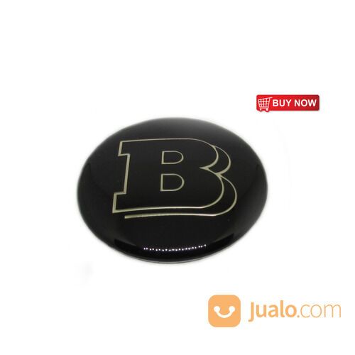 Emblem Stir Logo Brabus Warna Hitam Ukuran 52mm