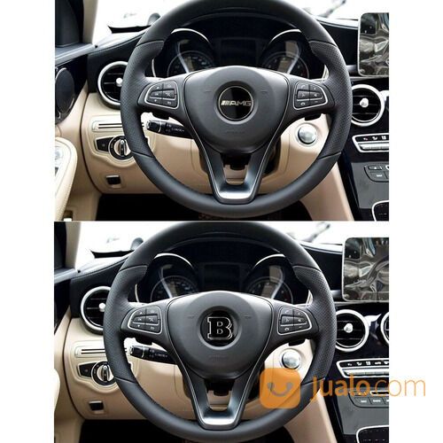 Emblem Stir Logo Brabus Warna Hitam Ukuran 52mm