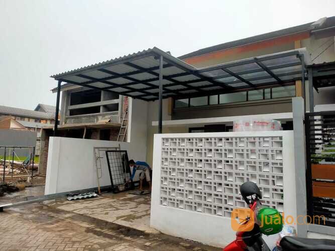 Kanopi rooftop rangka besi hollow kremona