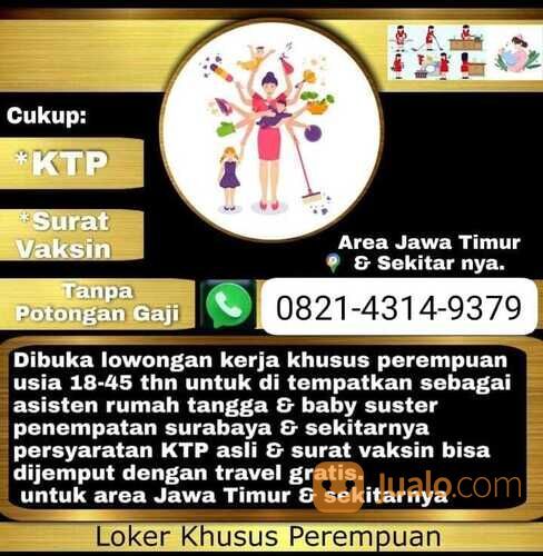 Lowongan kerja asisten rumah tangga dan baby sister