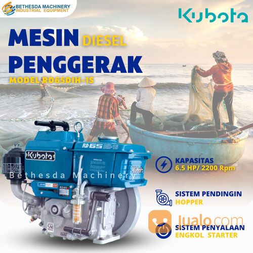 Mesin Penggerak / Diesel Engine KUBOTA RD 65 DIH-1S - 6.5 PK / 6.5 HP