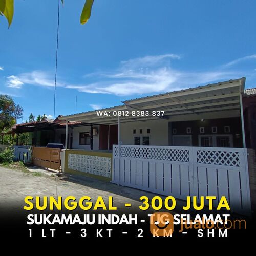 KEMBALI TURUN HARGA - 300 JUTA - KOMPLEK SUKA MAJU INDAH TANJUNG SELAMAT SUNGGAL