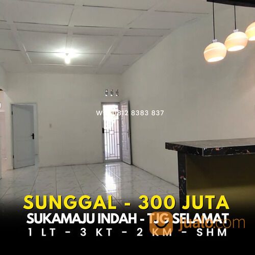 KEMBALI TURUN HARGA - 300 JUTA - KOMPLEK SUKA MAJU INDAH TANJUNG SELAMAT SUNGGAL