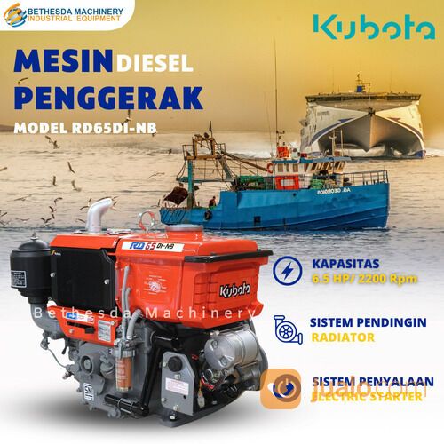 Mesin Diesel KUBOTA RD 65 DI-NB / Penggerak 6,5 PK/ 6.5HP Electric