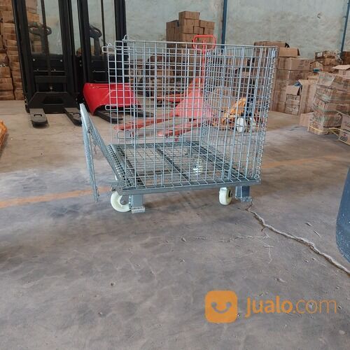 Wiremesh pallet keranjang barang bahan besi kuat