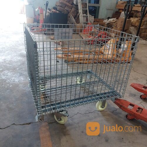 Wiremesh pallet keranjang barang bahan besi kuat