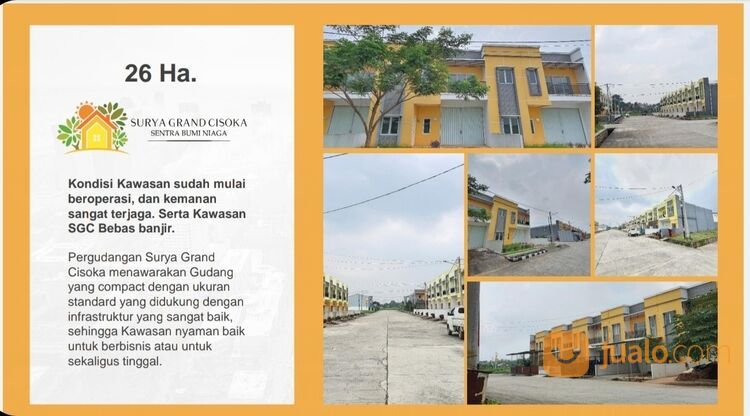 Gudang Surya Grand Cisoka Tangerang Lokasi bagus dan aman