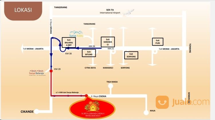 Gudang Surya Grand Cisoka Tangerang Lokasi bagus dan aman