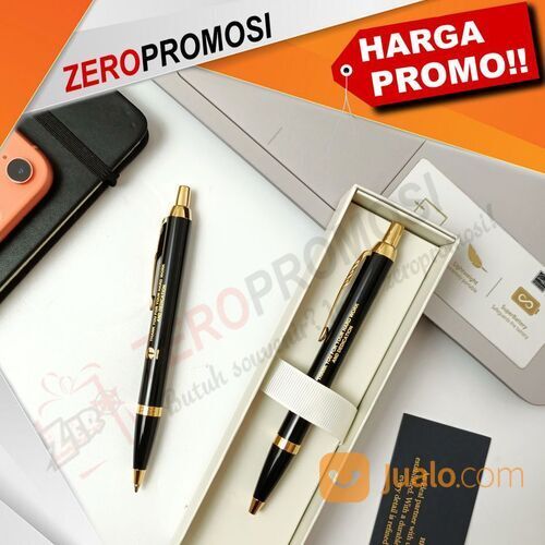Souvenir Pulpen Parker Original IM Black Seri 1975638 Grafir Nama
